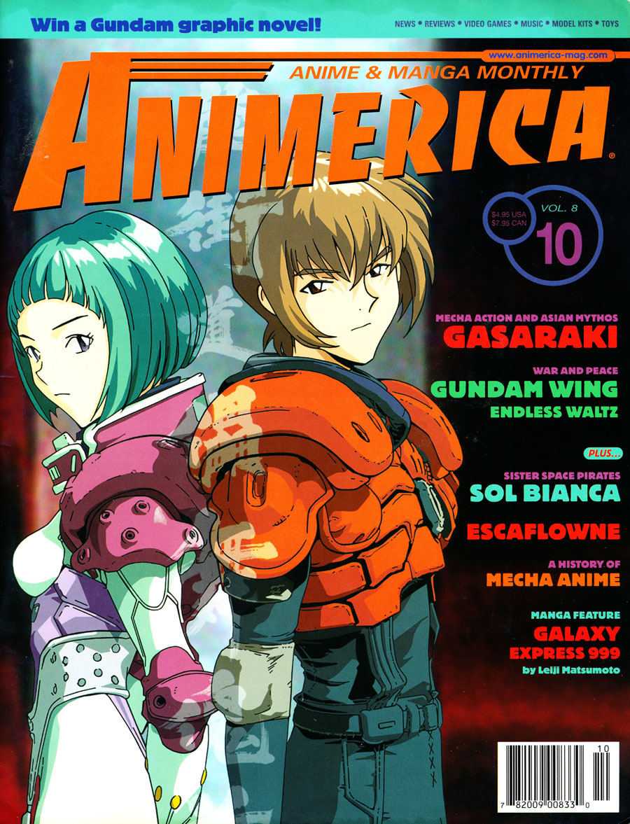 History of Mecha Anime - Gasaraki - Gundam Wing Endless Waltz - Animerica  October 2000 - Anime Nostalgia Bomb
