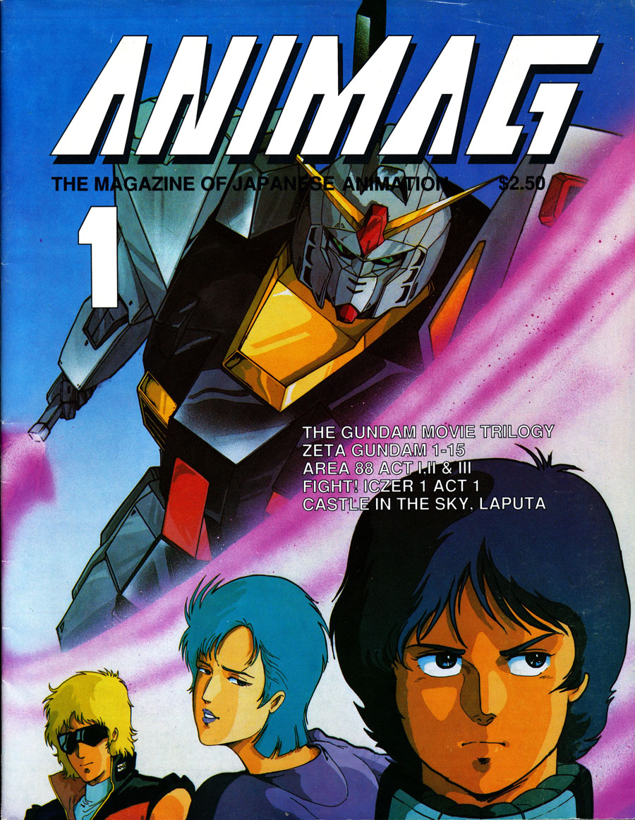 Animag - 1987 Anime Magazine - First Issue - Mobile Suit Zeta Gundam - Area  88