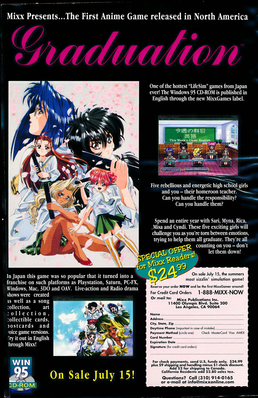 Mixx-Publications-Graduation-Anime-Win-95-CD-ROM-Dating-Sim-Game-1997